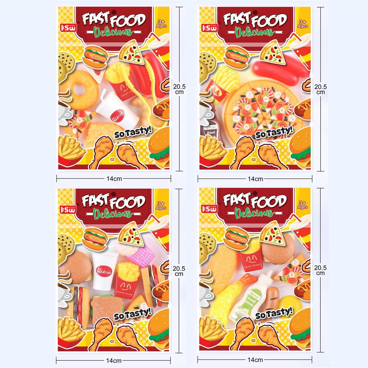 8-Piece Toy Fast Food Set