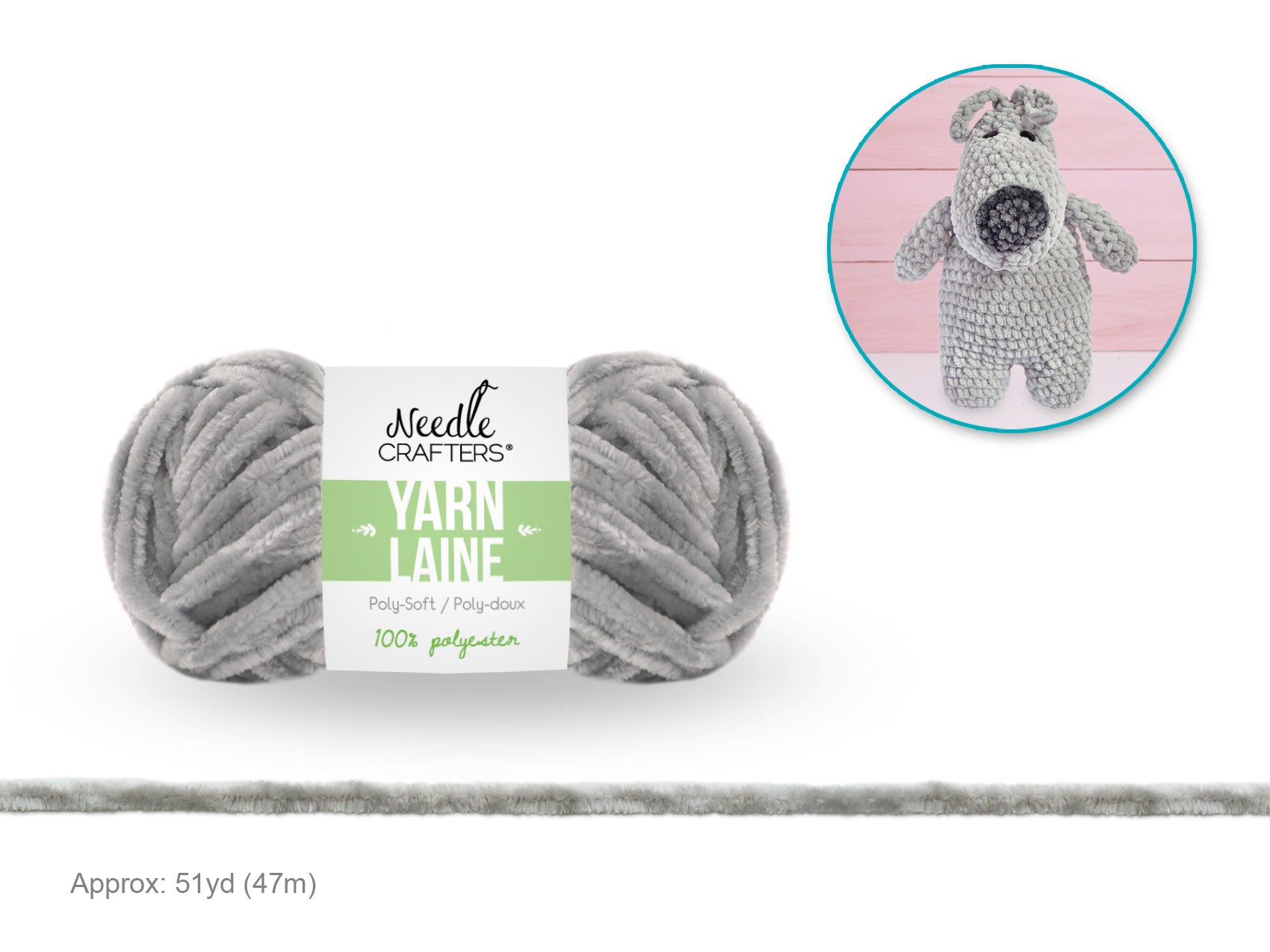 Needlecrafters: 50g Poly-Soft Yarn Ball