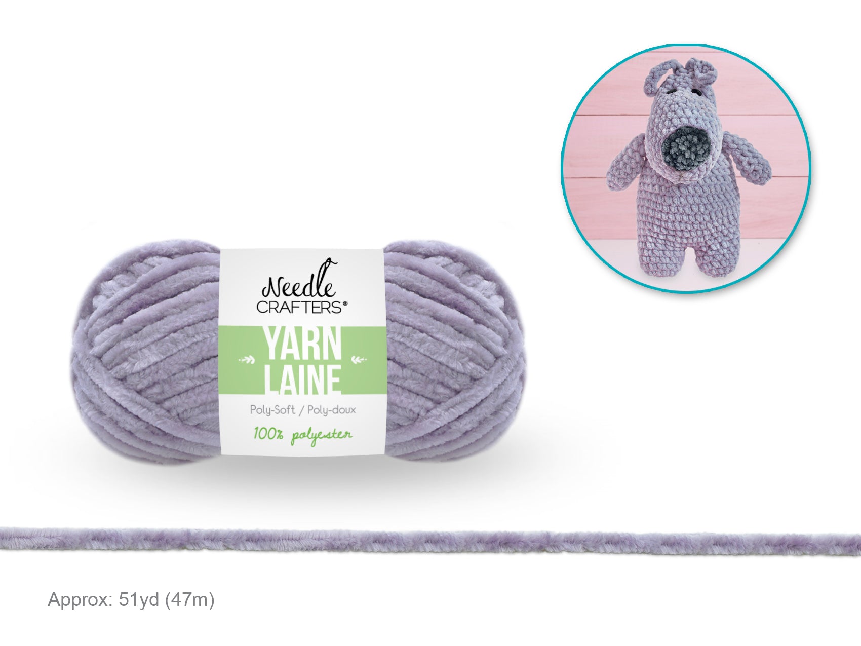 Needlecrafters: 50g Poly-Soft Yarn Ball