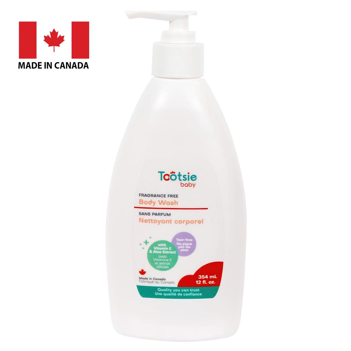 Tootsie Baby Wash Unscented 354ml