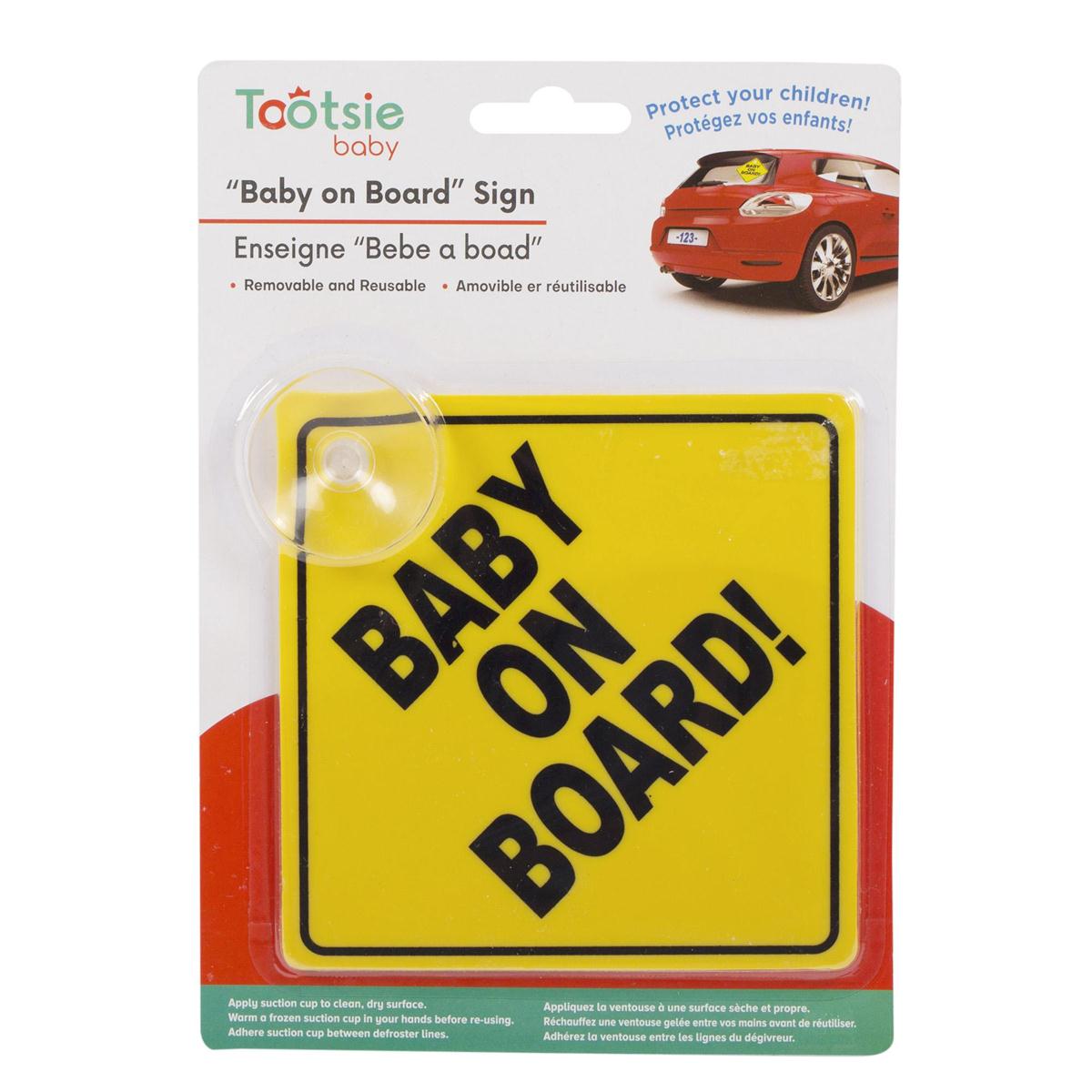 Tootsie Baby, Baby On Board Sign w/ Suction Cup