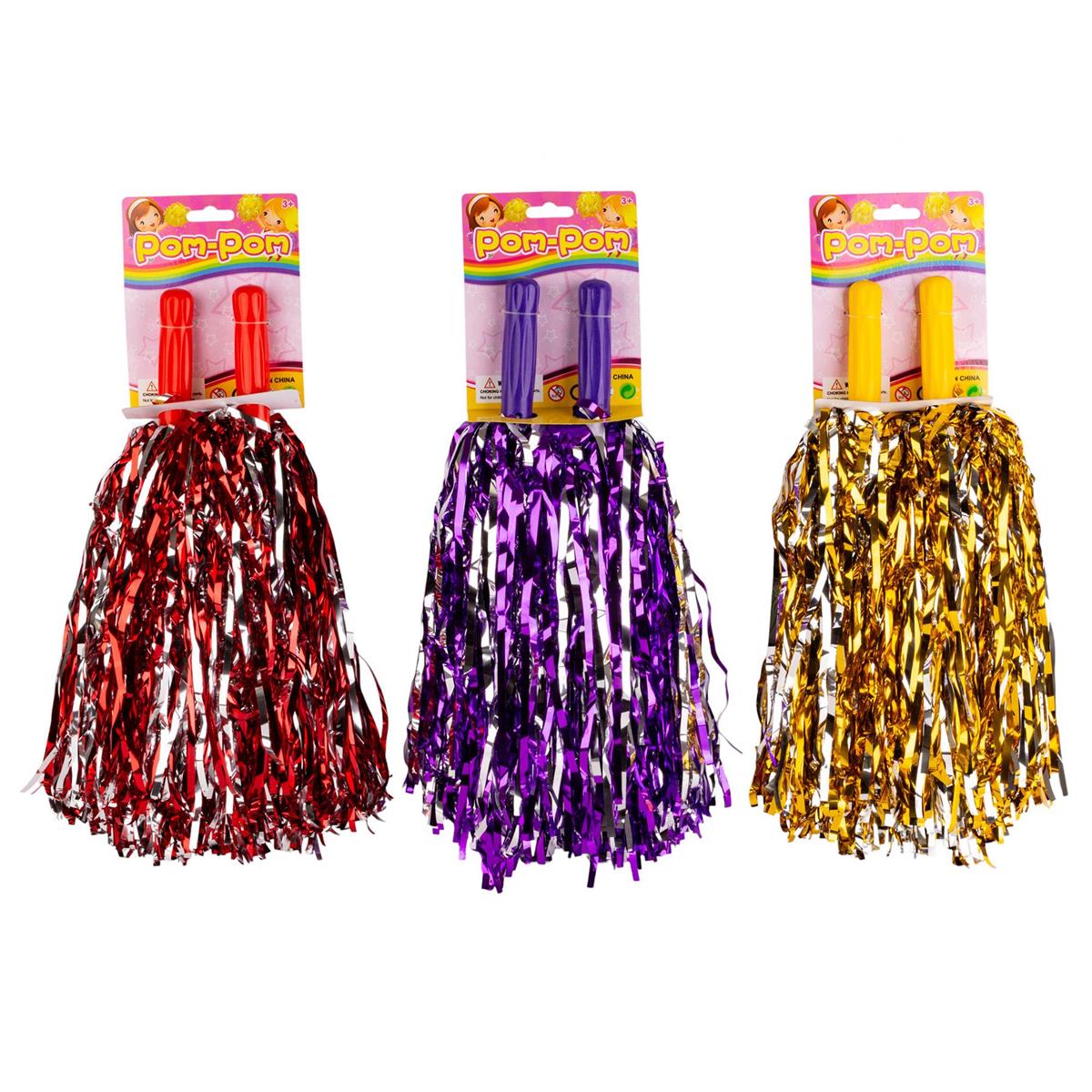 Cheerleading Pom Poms, 2-Piece Set
