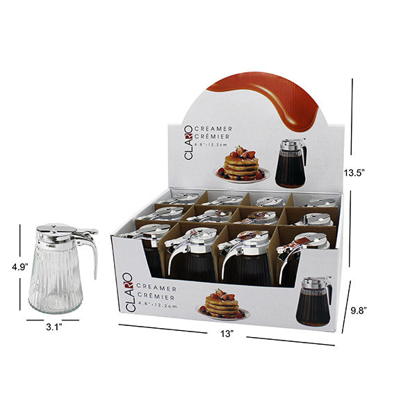 5-Inch Glass Creamer with Spring Pourer