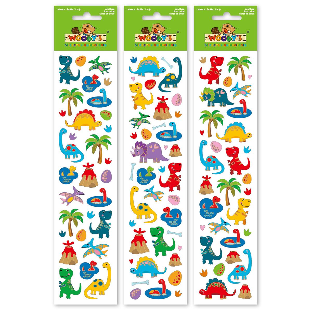 Dinosaur Laser Stickers