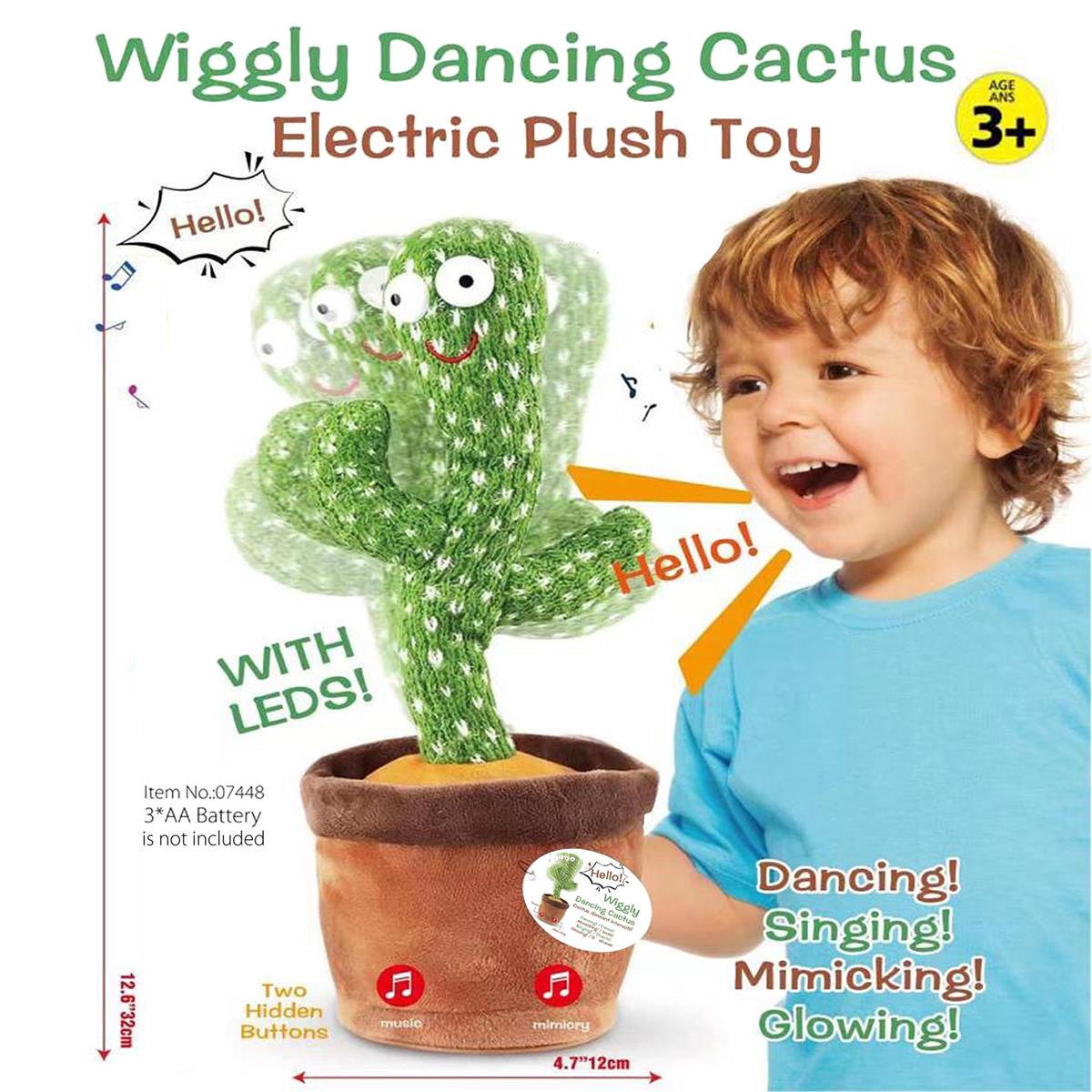 13" Wiggly Dancing Cactus
