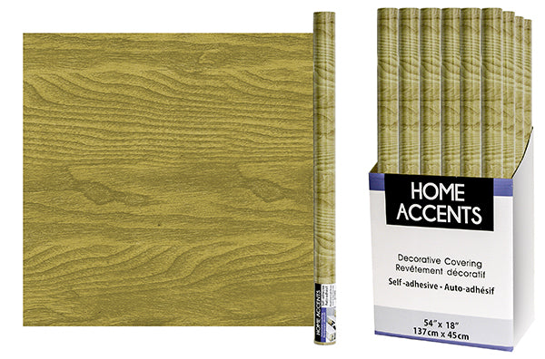 Light Brown Wood Grain Shelf Liner