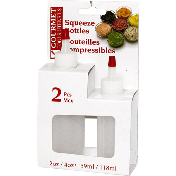 Squeeze Bottles, 2-Pack (2 oz & 4 oz)