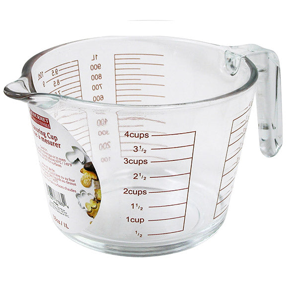 1 Liter Glass Measuring Cup (4 Cups)