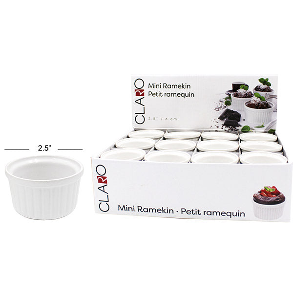 2.5 Inch White Ramekin Bowl