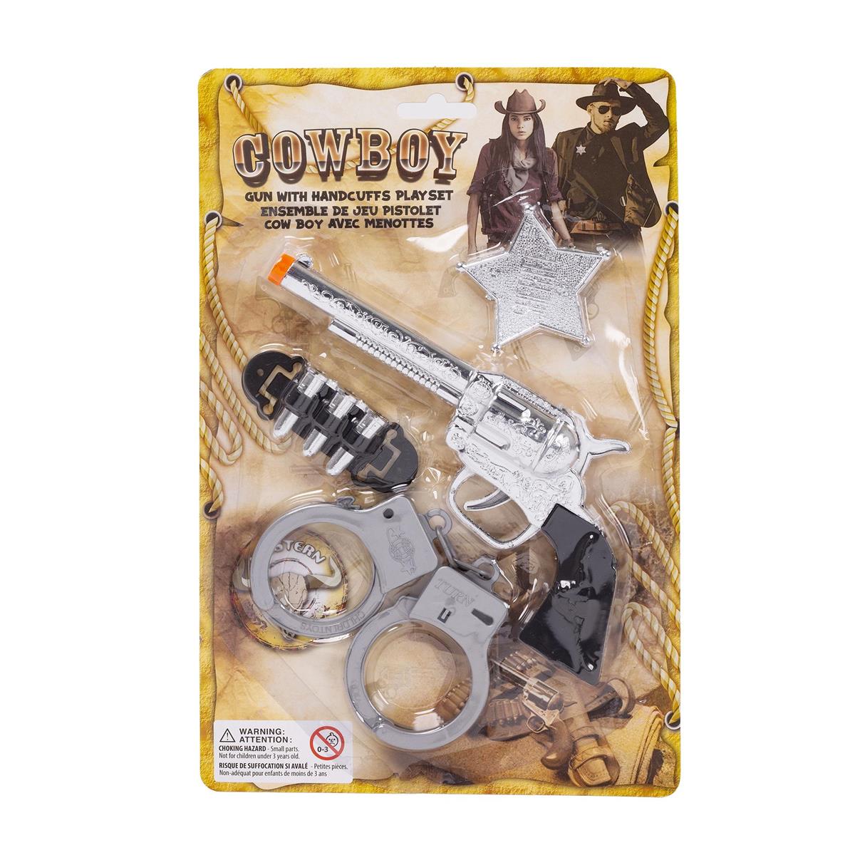 Cow Boy Gun with Handcuffs Playset