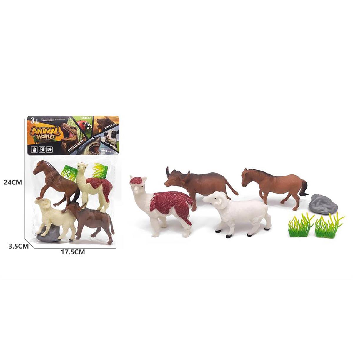 4-Piece Farm Animal Toy Figures