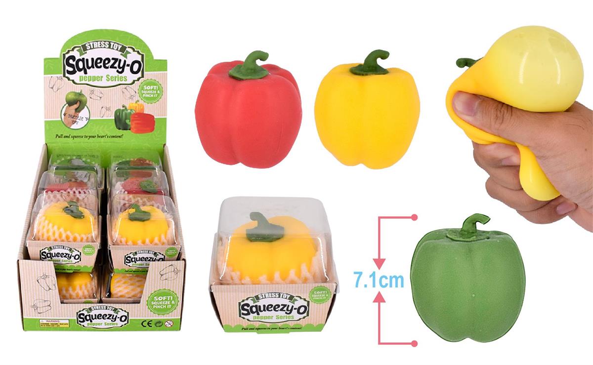 2.5" Squeezy Pepper, 3 Colors