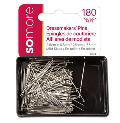 Straight Pins, 180 Count, 1-1/16 in.