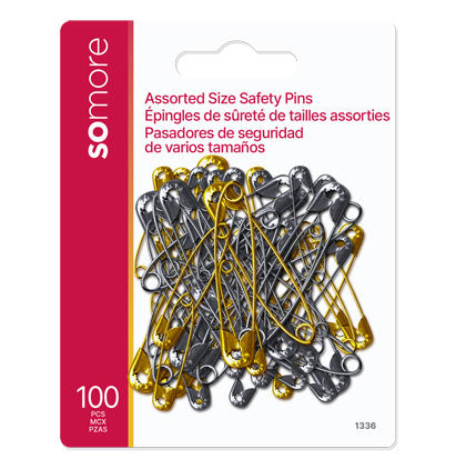 100 Assorted Safety Pins