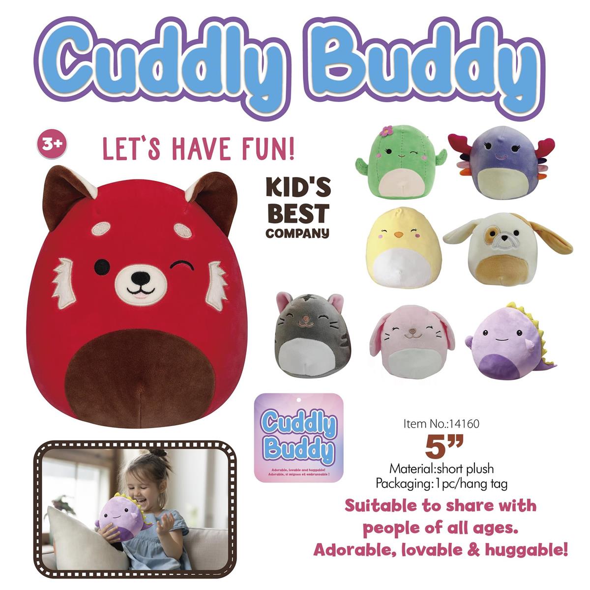Cuddly Buddy 5" Plush Animal