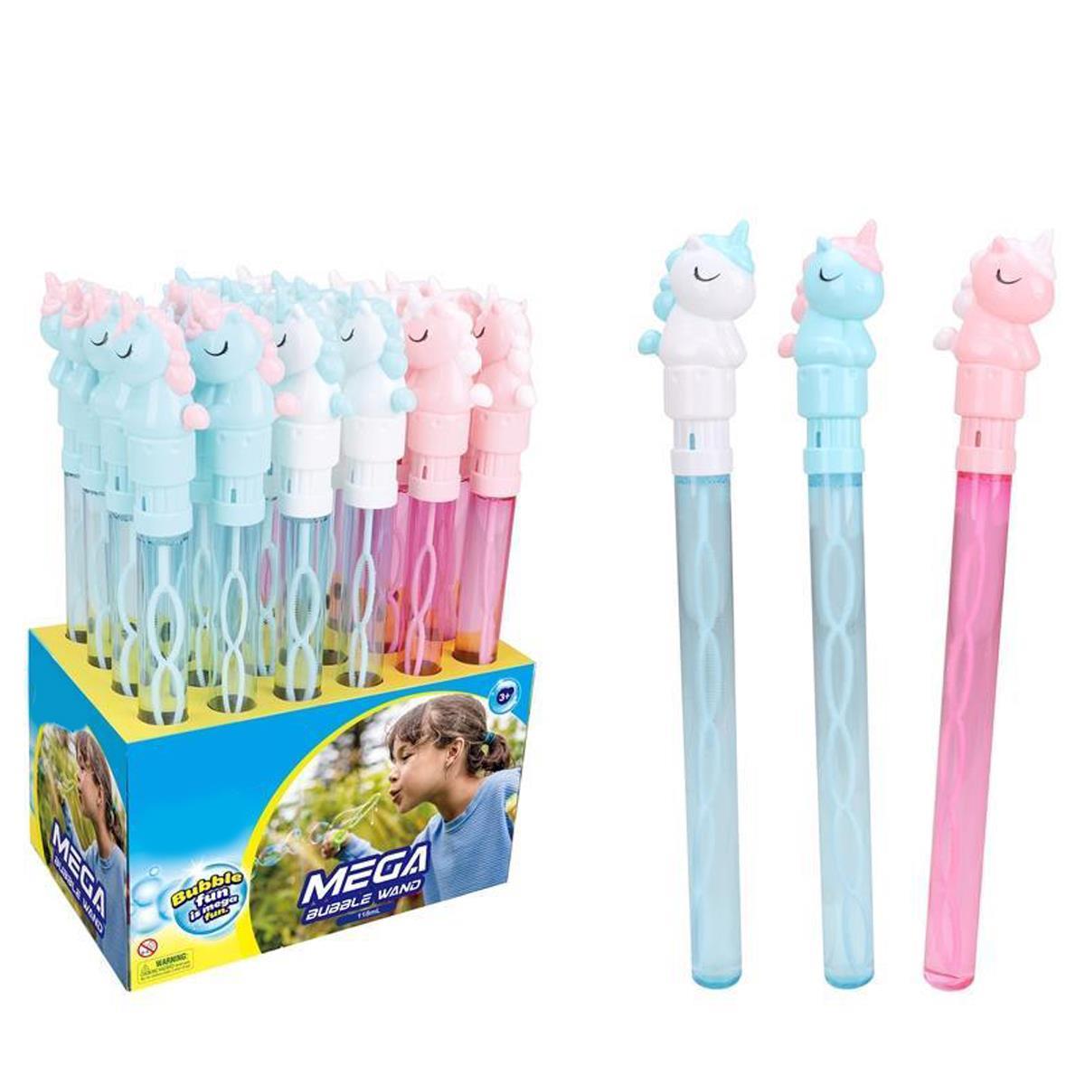 Sunny Dayz Unicorn Bubble Wand, 110ml, 3pcs