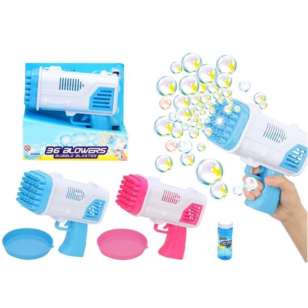 Bubble Gun, 36 Holes, 2pcs, 50ml Bubble