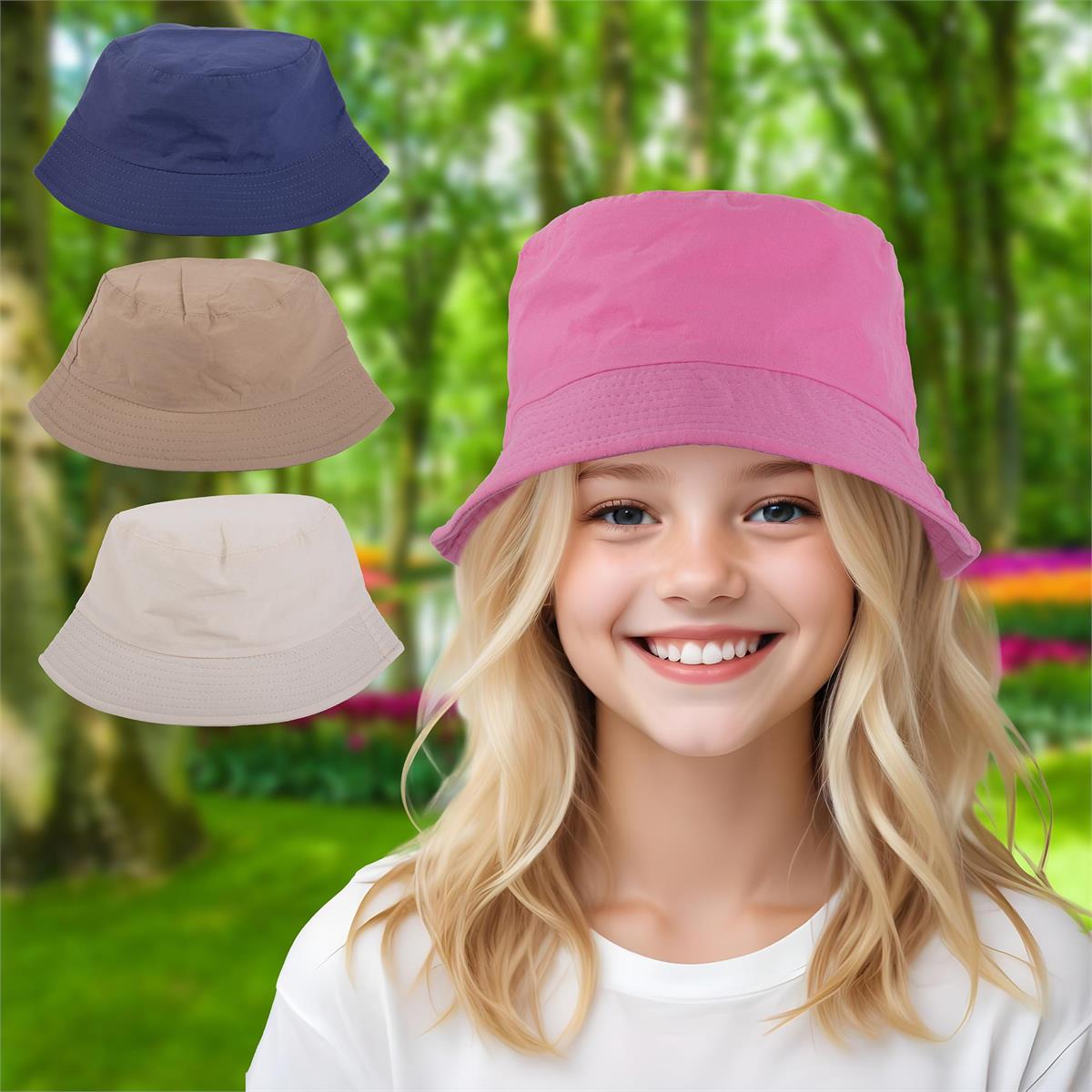 Kids Bucket Hat, 100% Cotton, One Size