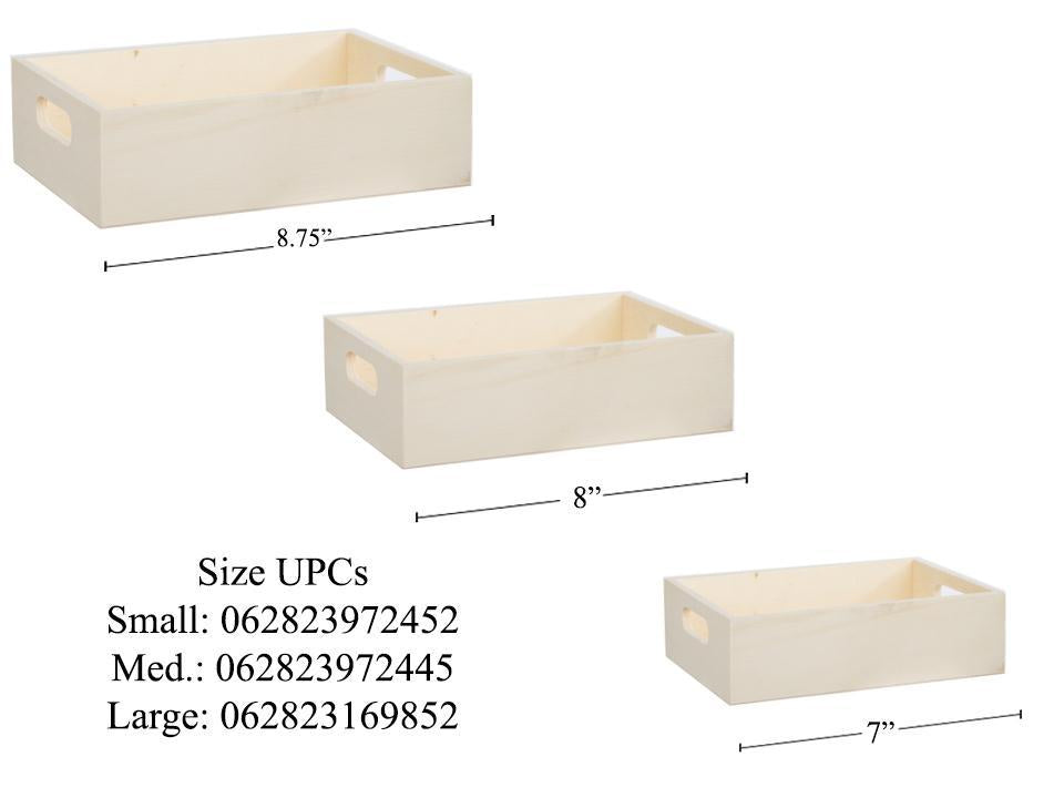Wood Nesting Trays Set of 3