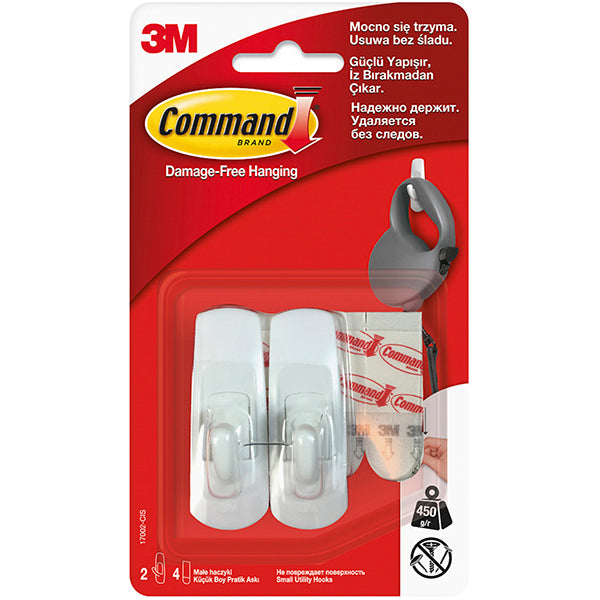 3M Command Small Hook Strips, Damage-Free Hanging