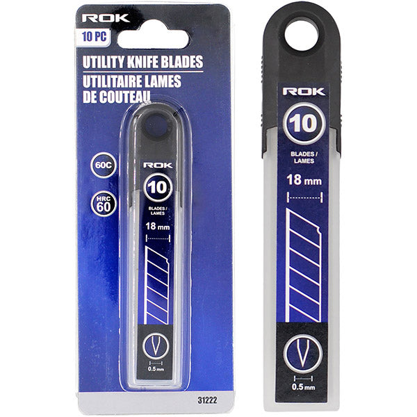 18mm Utility Knife Replacement Blades, 10-Pack