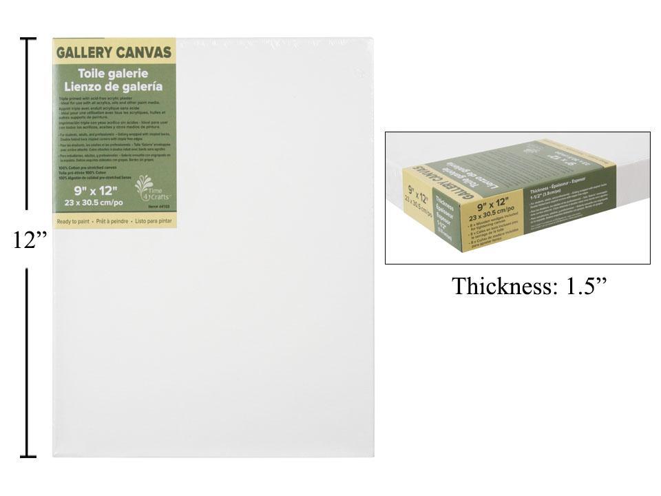 9x12" Gallery Canvas 1.5"