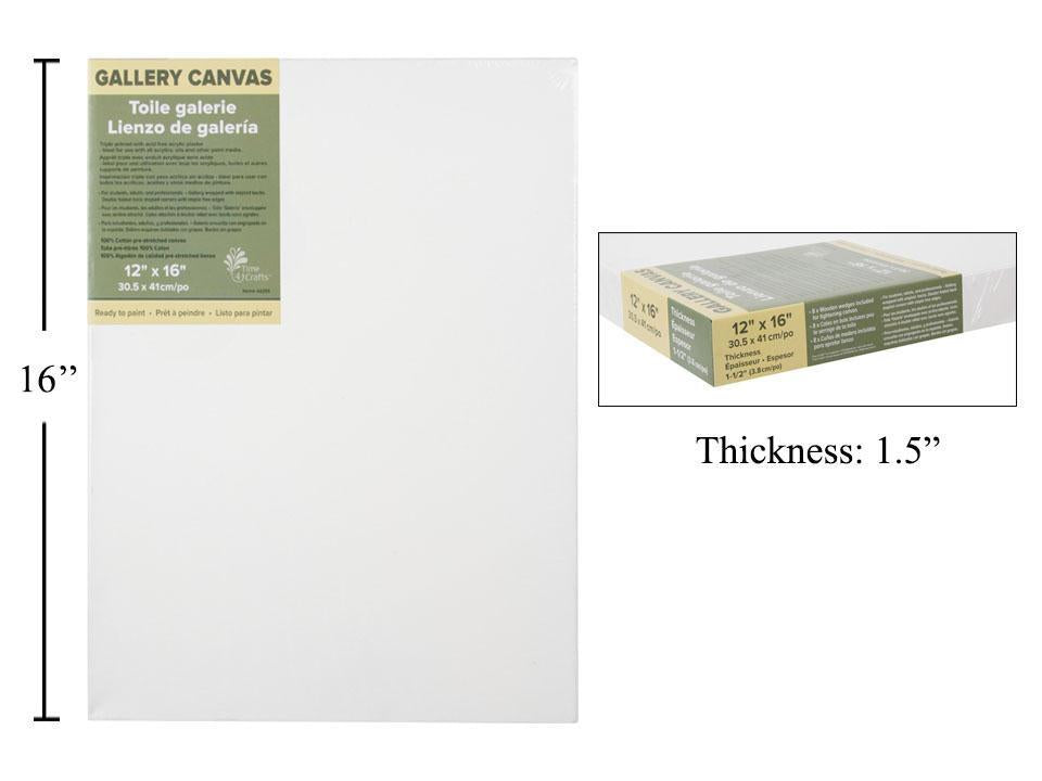 Gallery Canvas 12x16" 1.5"