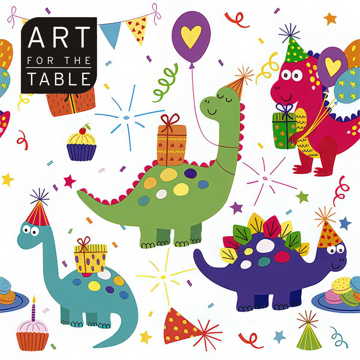 Dino Party 2-Ply Napkins, 13x13