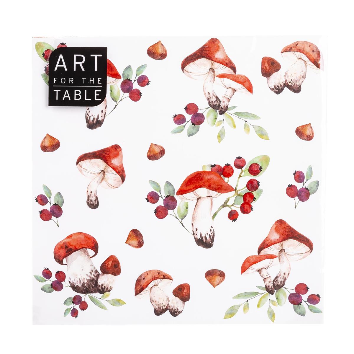 Mushrooms Napkin, 13x13