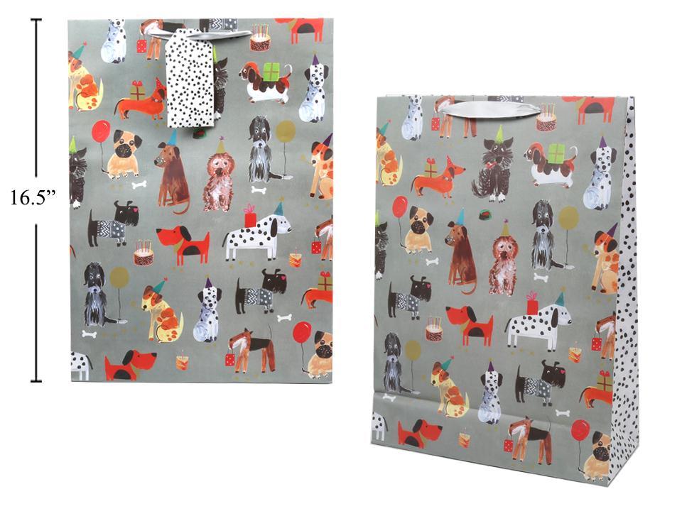Paper T., Jumbo Gift Bag, Dogs, Matte,
