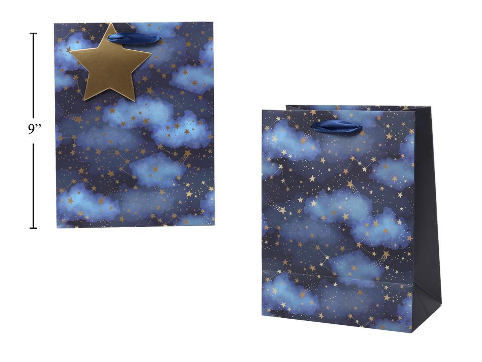 Paper T., Medium Gift Bag, Starry Night, Matte