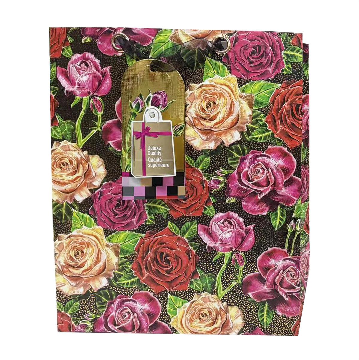 Large Paper Rose Gift Bag