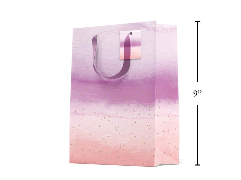 Paper T., Medium Gift Bag, Pink Watercolor,157GSM,