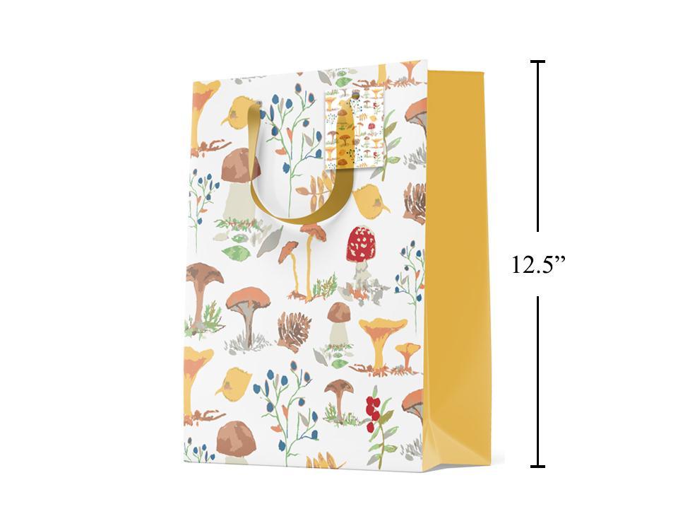 Large Wild Mushroom Paper Gift Bag