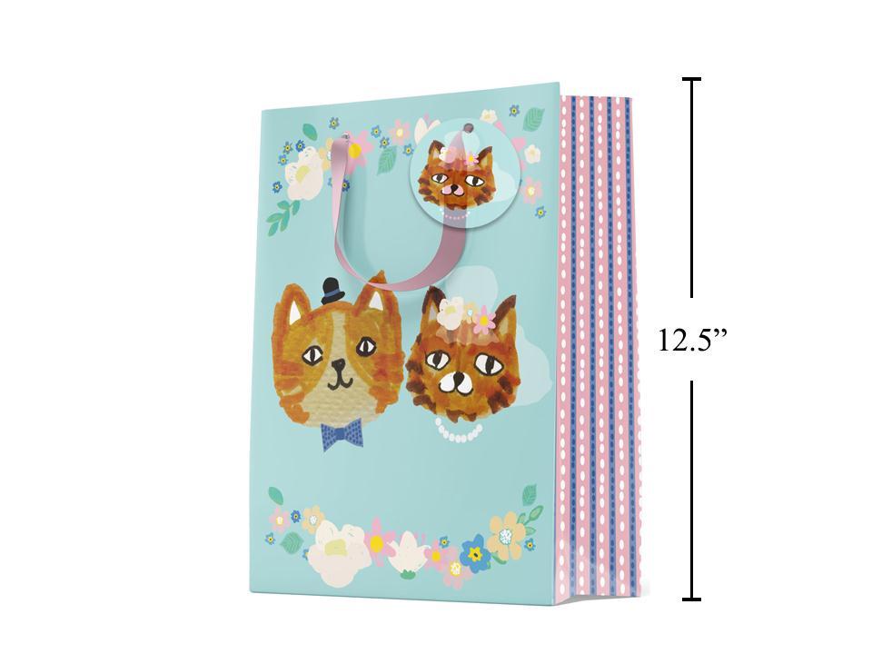 Large Cat Bride and Groom Gift Bag