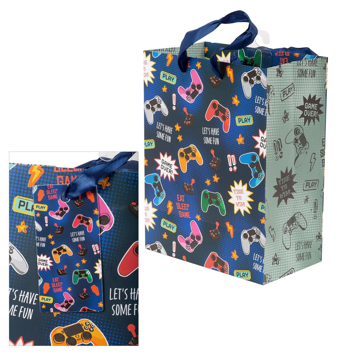 Medium Game On! Paper Gift Bag