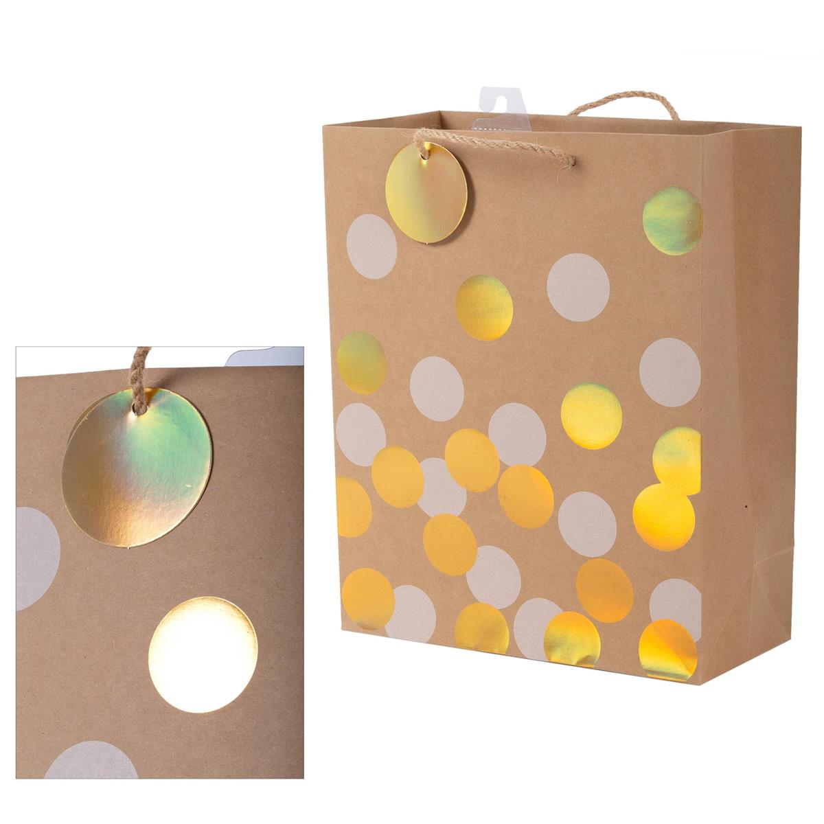 Large Iridescent Dots Paper Gift Bag