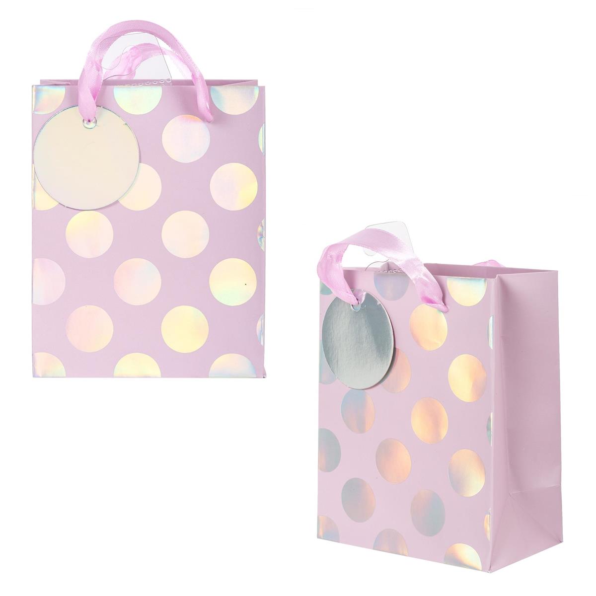 Paper T., SmallGift Bag, Irid Dots, Matte, 157GSM