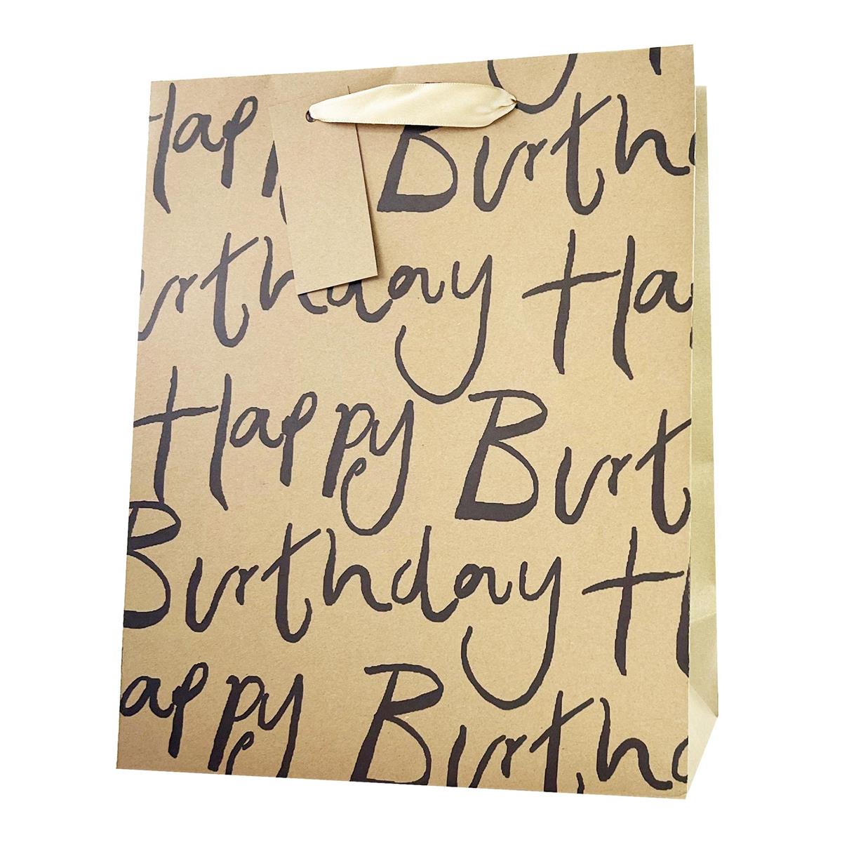 Large Kraft Birthday Gift Bag