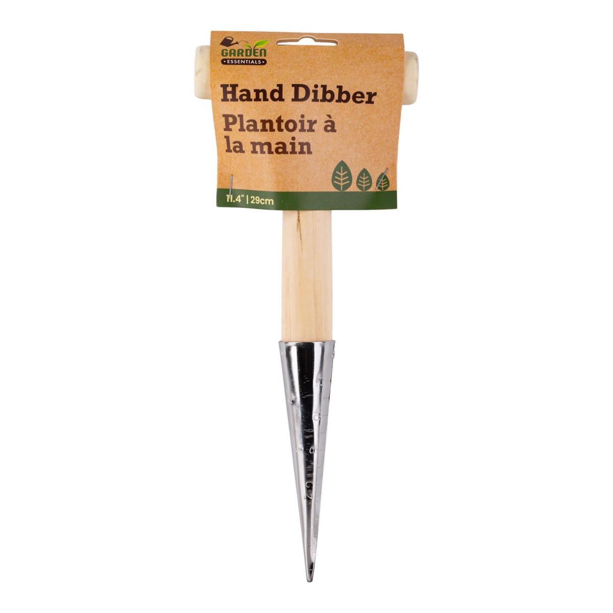 Garden Hand Dibber, 11.4" Wood Handle