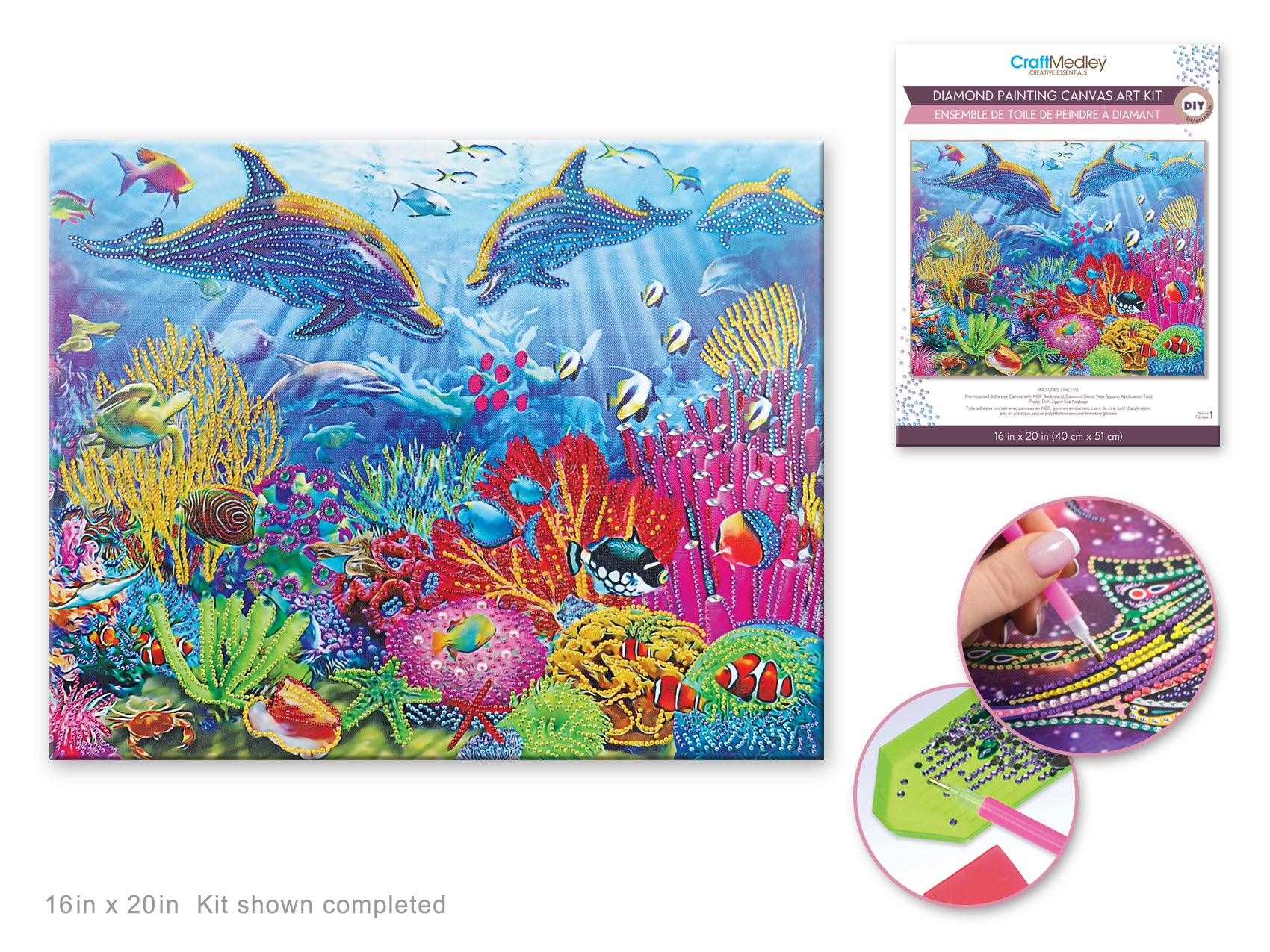Diamond Painting Art Kit 16"x20" Under the Sea
