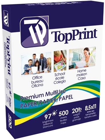 Premium Multi-use Top Print Paper, Letter, 8.5 in. x 11 in., 97 Bright, 500 Sheets