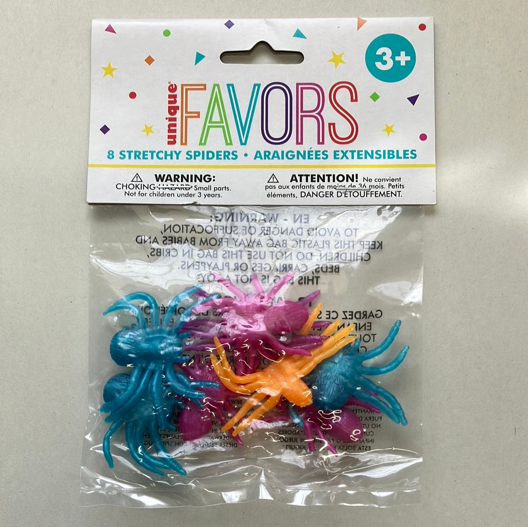 Assorted Stretchy Critter Party Favors, Pack of 8