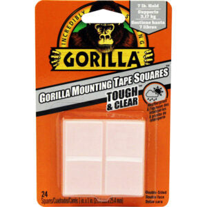 Gorilla Square Mounting Tape, 24 Count