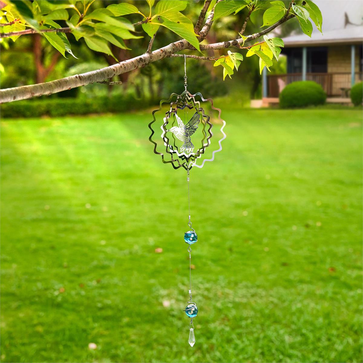Country G. 6"x22" Stainless Steel Wind Spinner