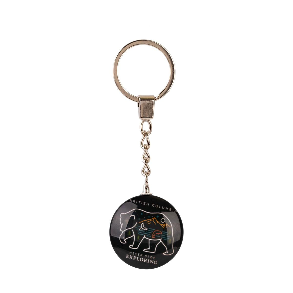 British Columbia Tempered Glass Keychain