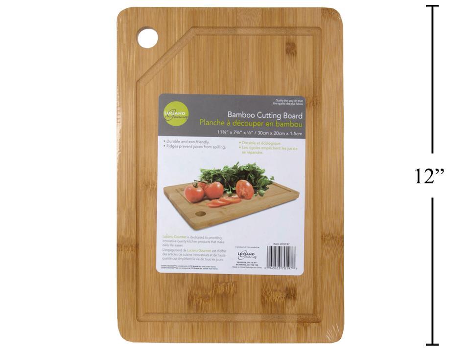 L.Gourmet Bamboo Cutting board 12"x8"x1.5cm