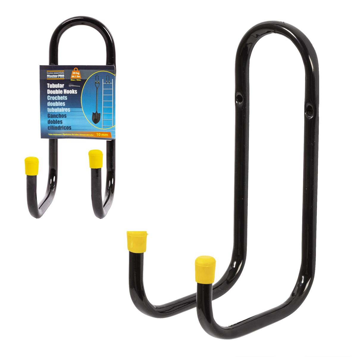 H.E. Master Pro.Tubular Double Hook for Garage