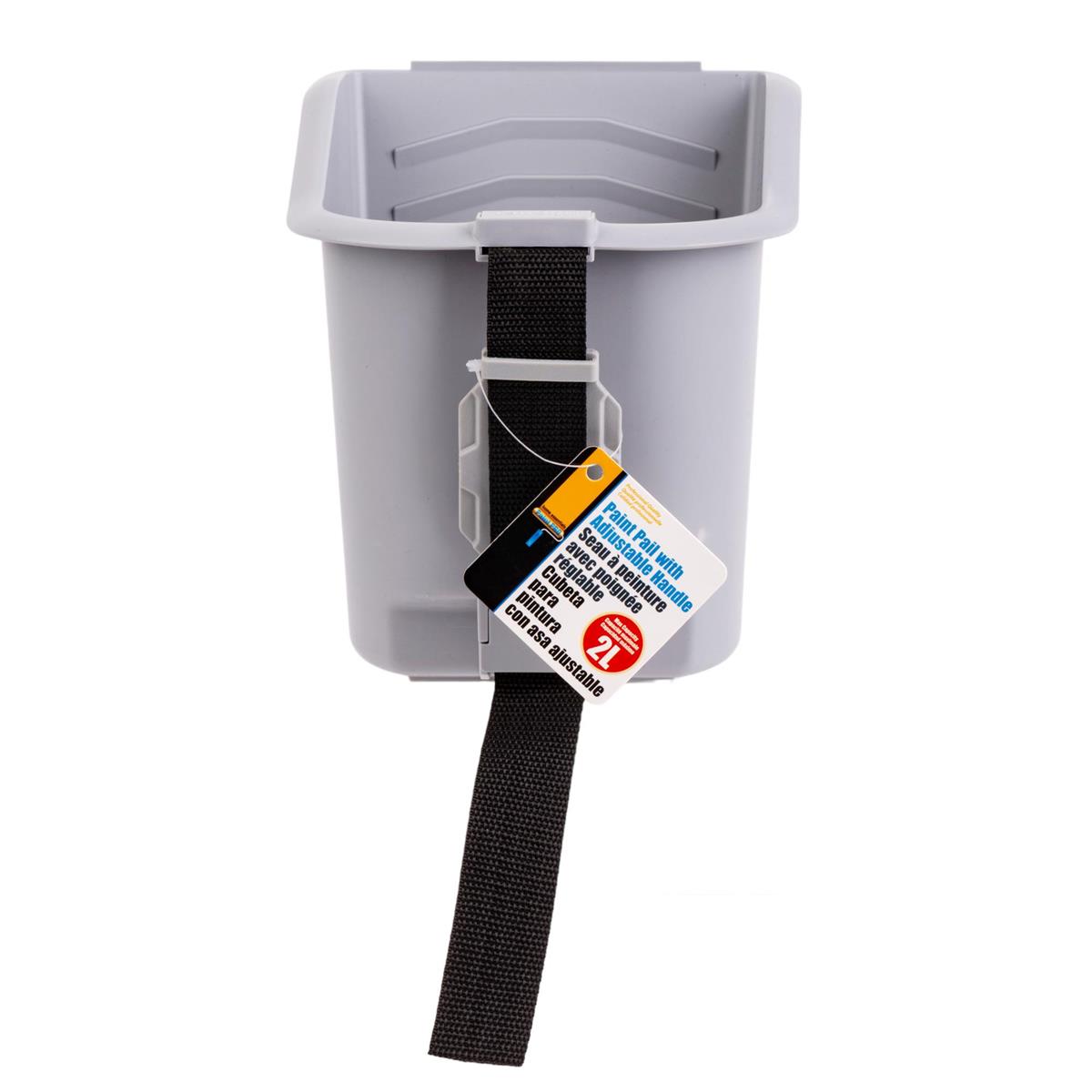 H.E. Paint Pro, Paint Pail with Adj. handle and Mag. brush holder