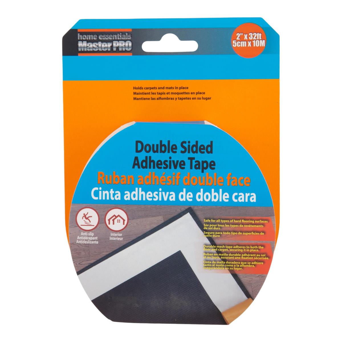 H.E. Master Pro Double-Sided Adhesive Tape, 2" x 10M